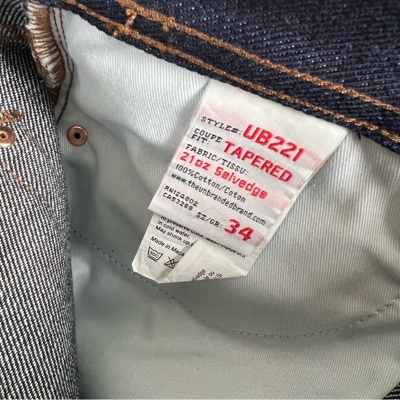 Unbranded Brand Selvedge Tapered UB221 Jeans 34x30 - Picture 5 of 10